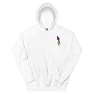 Felpa con cappuccio Iris ensata