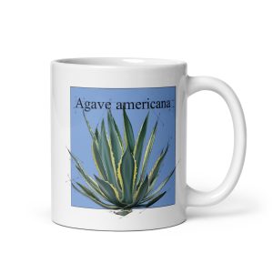 Tazza con illustrazione botanica di Agave americana